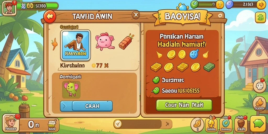 Tampilan antarmuka pengguna yang menarik.