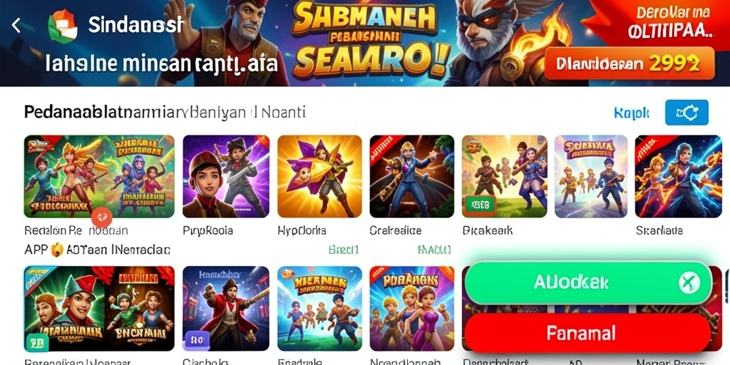 Tampilan utama ALBASLOT yang menarik dan mudah dinavigasi.