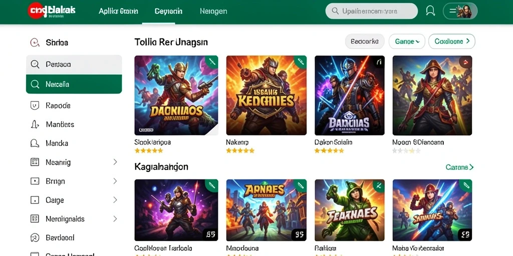 Tampilan antarmuka yang menarik dan modern.