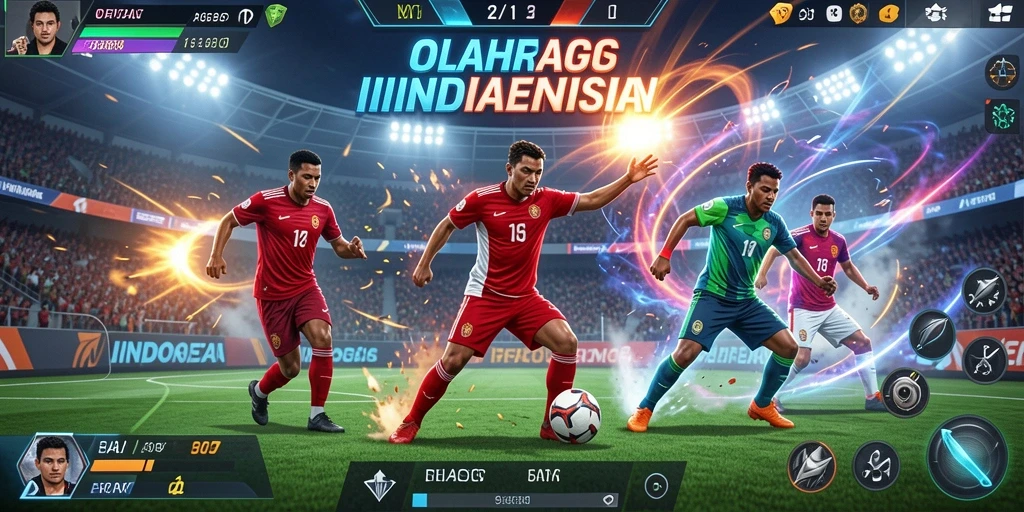 Tampilan grafis yang menarik dan cerah.