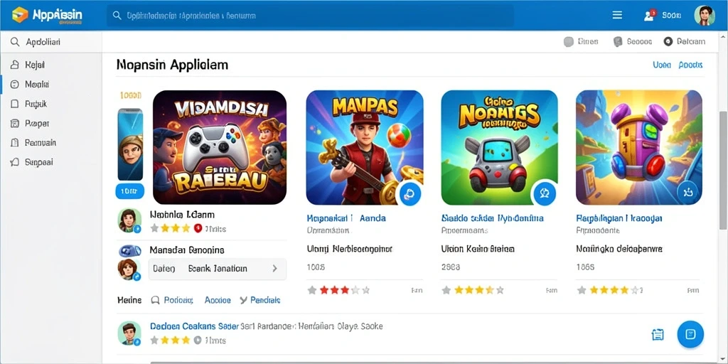 Tampilan antarmuka utama yang menawan.